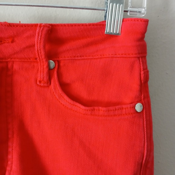 Judy Blue Women's High Rise Tummy Control Size 3/26 Skinny Jeans Red Pockets - Picture 7 of 16